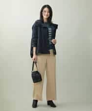 F6LJP21230 MICHEL KLEIN(小さいサイズ)(メゾン ドゥ サンク) [小さいサイズ]ライトサテン2WAYサロペット ベージュ(82)