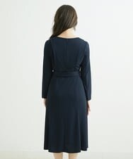 F6PDS04300 MICHEL KLEIN(小さいサイズ)(メゾン ドゥ サンク) [小さいサイズ]2WAY Vネックジャージーワンピース ネイビー(57)