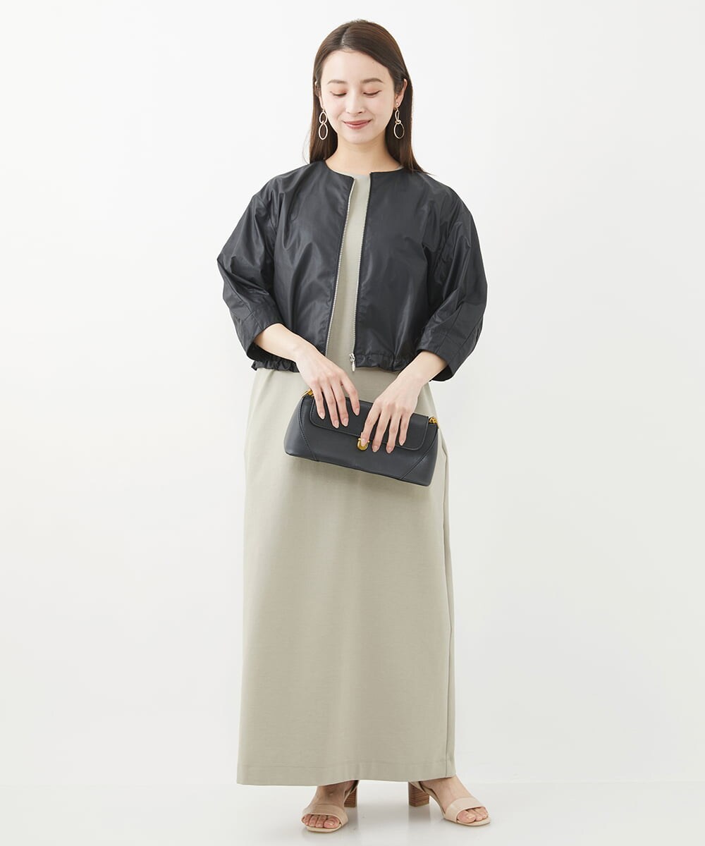 小さいサイズ]ストレッチポンチIラインワンピース(ワンピース  