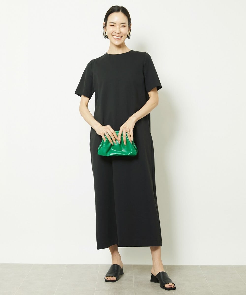 小さいサイズ]ストレッチポンチIラインワンピース(ワンピース  