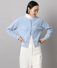 F6SAD11230 MICHEL KLEIN(小さいサイズ)(メゾン ドゥ サンク) [小さいサイズ]コンパクトモールカーディガン ライトブルー