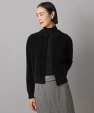 F6SAD11230 MICHEL KLEIN(小さいサイズ)(メゾン ドゥ サンク) [小さいサイズ]コンパクトモールカーディガン ライトブルー