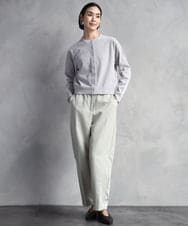 F6SAD11230 MICHEL KLEIN(小さいサイズ)(メゾン ドゥ サンク) [小さいサイズ]コンパクトモールカーディガン ライトブルー