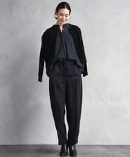 F6SAD11230 MICHEL KLEIN(小さいサイズ)(メゾン ドゥ サンク) [小さいサイズ]コンパクトモールカーディガン ライトブルー