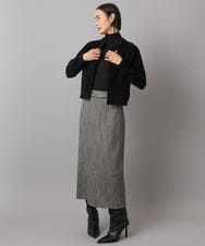 F6SAD11230 MICHEL KLEIN(小さいサイズ)(メゾン ドゥ サンク) [小さいサイズ]コンパクトモールカーディガン ライトブルー