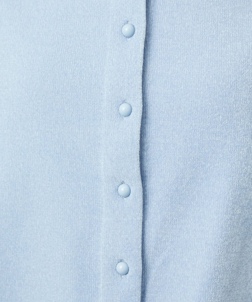 F6SAD11230 MICHEL KLEIN(小さいサイズ)(メゾン ドゥ サンク) [小さいサイズ]コンパクトモールカーディガン ライトブルー