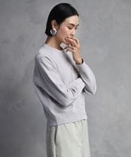 F6SAD11230 MICHEL KLEIN(小さいサイズ)(メゾン ドゥ サンク) [小さいサイズ]コンパクトモールカーディガン ライトブルー