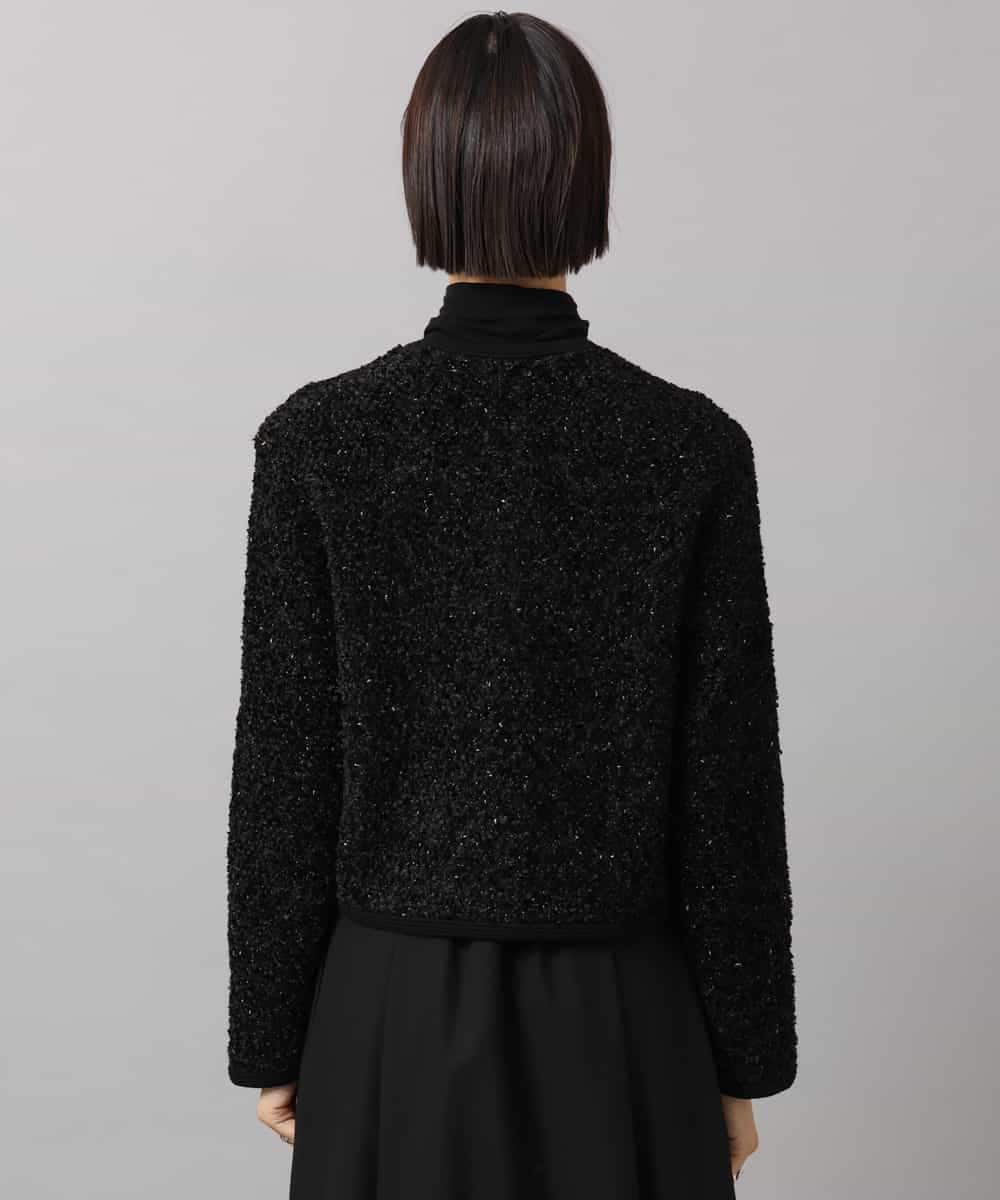 F6SAG41270 MICHEL KLEIN(小さいサイズ)(メゾン ドゥ サンク) 【小さいサイズ】ニットツイードジャケット ベージュ
