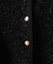 F6SAG41270 MICHEL KLEIN(小さいサイズ)(メゾン ドゥ サンク) 【小さいサイズ】ニットツイードジャケット ベージュ