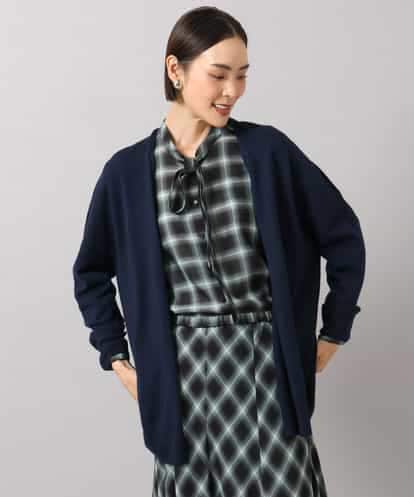 F6SAG43250 MICHEL KLEIN(小さいサイズ) 【小さいサイズ】カシミヤ混トッパーカーディガン