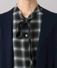 F6SAG43250 MICHEL KLEIN(小さいサイズ)(メゾン ドゥ サンク) 【小さいサイズ】カシミヤ混トッパーカーディガン ネイビー