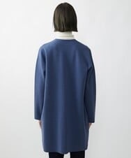 F6SAV24330 MICHEL KLEIN(小さいサイズ)(メゾン ドゥ サンク) [小さいサイズ]ダブルフェイスニットコーディガン ダークグレー(93)