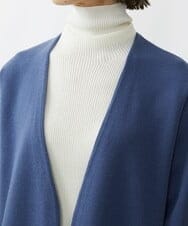 F6SAV24330 MICHEL KLEIN(小さいサイズ)(メゾン ドゥ サンク) [小さいサイズ]ダブルフェイスニットコーディガン ダークグレー(93)