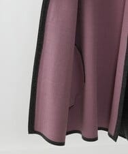 F6SAV24330 MICHEL KLEIN(小さいサイズ)(メゾン ドゥ サンク) [小さいサイズ]ダブルフェイスニットコーディガン ダークグレー(93)