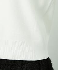 F6SDD01230 MICHEL KLEIN(小さいサイズ)(メゾン ドゥ サンク) [小さいサイズ][アンサンブル対応]コンパクトクルーネックカーディガン ラベンダー