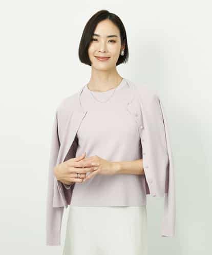 F6SDD01230  [小さいサイズ][アンサンブル対応]コンパクトクルーネックカーディガン