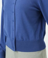 F6SDD13230 MICHEL KLEIN(小さいサイズ)(メゾン ドゥ サンク) [小さいサイズ]コンパクトクルーネックカーディガン ブルー