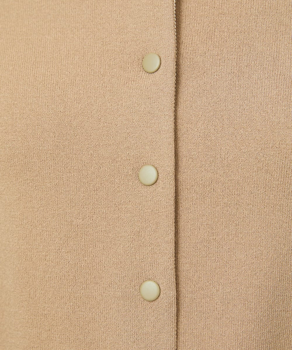 F6SDD13230 MICHEL KLEIN(小さいサイズ)(メゾン ドゥ サンク) [小さいサイズ]コンパクトクルーネックカーディガン ブルー