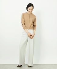 F6SDD13230 MICHEL KLEIN(小さいサイズ)(メゾン ドゥ サンク) [小さいサイズ]コンパクトクルーネックカーディガン ブルー