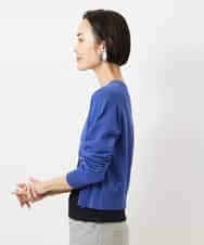 F6SDD13230 MICHEL KLEIN(小さいサイズ)(メゾン ドゥ サンク) [小さいサイズ]コンパクトクルーネックカーディガン ベージュ