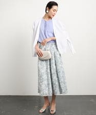 F6SGA18230 MICHEL KLEIN(小さいサイズ)(メゾン ドゥ サンク) [小さいサイズ]Vネックニットカーディガン(アンサンブル対応) ネイビー