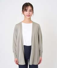 F6SGD10200 MICHEL KLEIN(小さいサイズ)(メゾン ドゥ サンク) [小さいサイズ]ドルマンスリーブ トッパーカーディガン カーキ