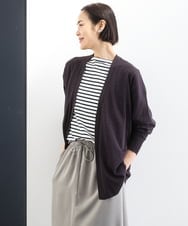 F6SGD10200 MICHEL KLEIN(小さいサイズ)(メゾン ドゥ サンク) [小さいサイズ]ドルマンスリーブ トッパーカーディガン カーキ