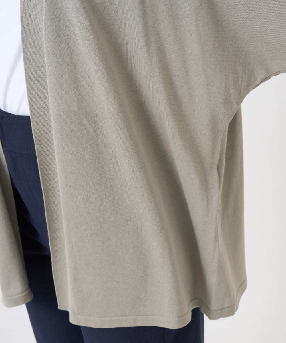 F6SGD10200 MICHEL KLEIN(小さいサイズ)(メゾン ドゥ サンク) [小さいサイズ]ドルマンスリーブ トッパーカーディガン カーキ