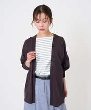 F6SGD10200 MICHEL KLEIN(小さいサイズ)(メゾン ドゥ サンク) [小さいサイズ]ドルマンスリーブ トッパーカーディガン カーキ