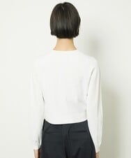 F6SGV30230 MICHEL KLEIN(小さいサイズ)(メゾン ドゥ サンク) [小さいサイズ]コンパクトニットカーディガン(セットアップ対応) ライトグリーン(43)