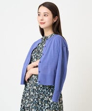 F6SGV32230 MICHEL KLEIN(小さいサイズ)(メゾン ドゥ サンク) [小さいサイズ]ドライタッチシアーカーディガン ライトブルー(53)