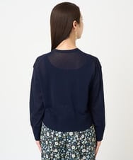 F6SGV32230 MICHEL KLEIN(小さいサイズ)(メゾン ドゥ サンク) [小さいサイズ]ドライタッチシアーカーディガン ライトブルー(53)
