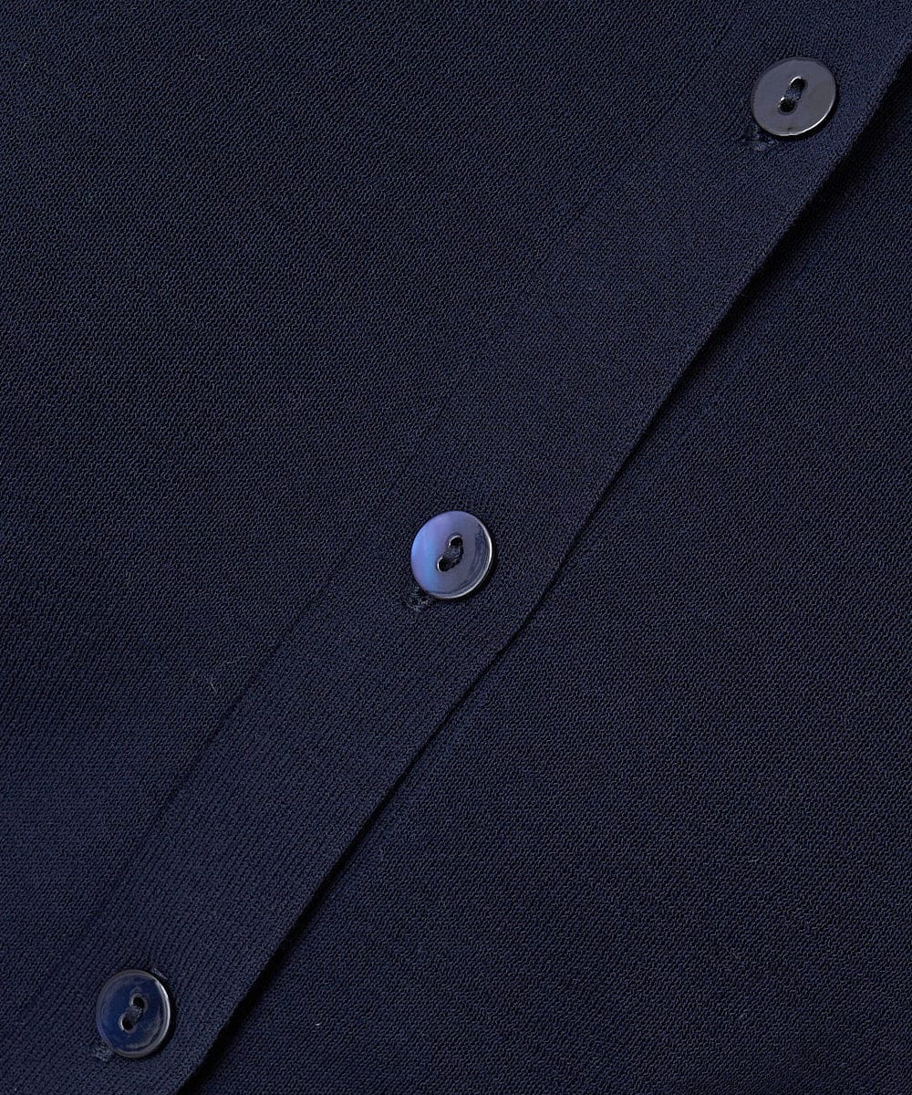 F6SGV32230 MICHEL KLEIN(小さいサイズ)(メゾン ドゥ サンク) [小さいサイズ]ドライタッチシアーカーディガン ライトブルー(53)