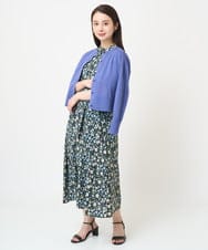 F6SGV32230 MICHEL KLEIN(小さいサイズ)(メゾン ドゥ サンク) [小さいサイズ]ドライタッチシアーカーディガン ライトブルー(53)