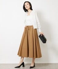 F6SGV32230 MICHEL KLEIN(小さいサイズ)(メゾン ドゥ サンク) [小さいサイズ]ドライタッチシアーカーディガン ライトブルー(53)