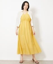 F6SGV32230 MICHEL KLEIN(小さいサイズ)(メゾン ドゥ サンク) [小さいサイズ]ドライタッチシアーカーディガン ライトブルー(53)