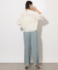 F6SHA01240 MICHEL KLEIN(小さいサイズ)(メゾン ドゥ サンク) [小さいサイズ]メッシュカーディガン(ホールガーメント) ネイビー