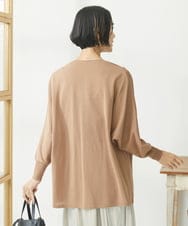 F6SJV10199 MICHEL KLEIN(小さいサイズ)(メゾン ドゥ サンク) [小さいサイズ]ドルマンスリーブロングカーディガン ダークグレー