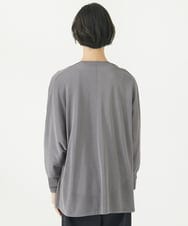F6SJV10199 MICHEL KLEIN(小さいサイズ)(メゾン ドゥ サンク) [小さいサイズ]ドルマンスリーブロングカーディガン ダークグレー