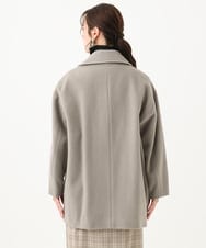 F6UAA52530 MICHEL KLEIN(小さいサイズ)(メゾン ドゥ サンク) [小さいサイズ]Super100ウールビーバーPコート カーキ