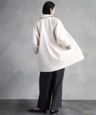 F6UAD01550 MICHEL KLEIN(小さいサイズ)(メゾン ドゥ サンク) [小さいサイズ]スーパー100’sウールステンカラーコート ブラック