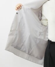 F6UAV43390 MICHEL KLEIN(小さいサイズ)(メゾン ドゥ サンク) [小さいサイズ]モヘアシャギーノーカラーコート ブルー(55)