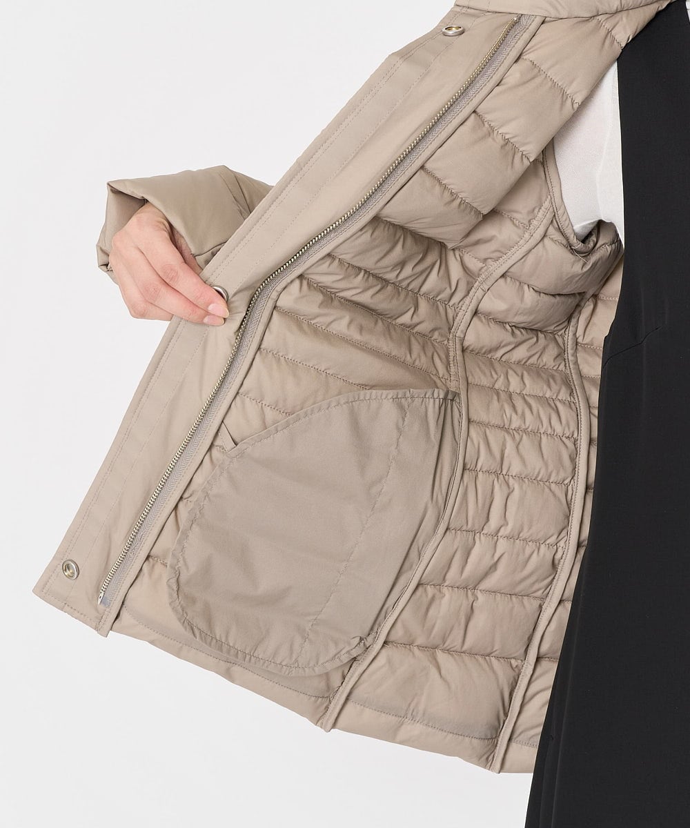 F6VAA40570 MICHEL KLEIN(小さいサイズ)(メゾン ドゥ サンク) [小さいサイズ]2WAYストレッチダウンジャケット(定番人気) モカ