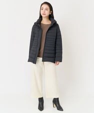 F6VAA40570 MICHEL KLEIN(小さいサイズ)(メゾン ドゥ サンク) [小さいサイズ]2WAYストレッチダウンジャケット(定番人気) モカ