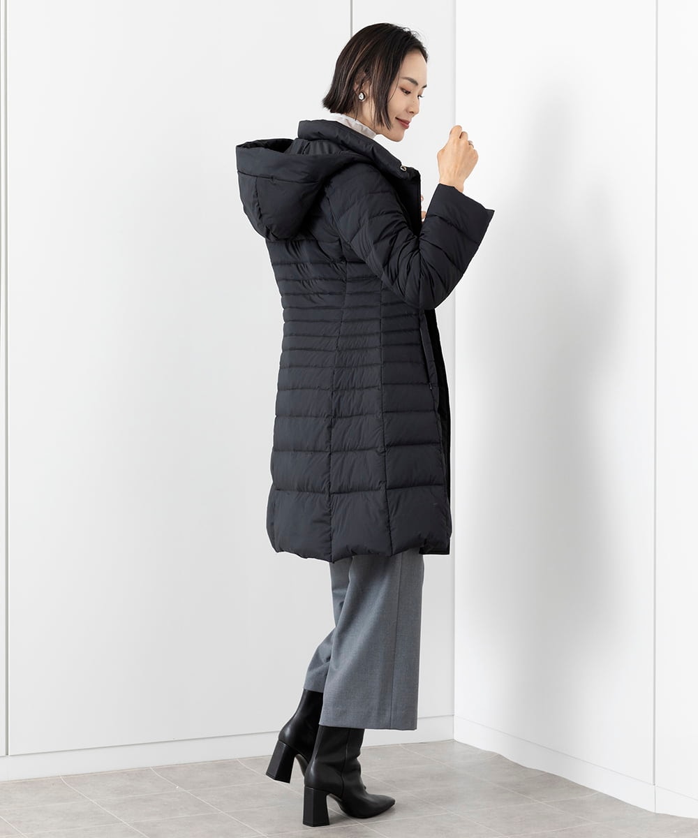 F6VAA41610 MICHEL KLEIN(小さいサイズ)(メゾン ドゥ サンク) [小さいサイズ]2WAYストレッチダウンミドルコート(定番人気) モカ