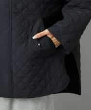 F6VAD05480 MICHEL KLEIN(小さいサイズ)(メゾン ドゥ サンク) [小さいサイズ]オーバーサイズフードキルティングコート ブラック