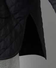 F6VAD05480 MICHEL KLEIN(小さいサイズ)(メゾン ドゥ サンク) [小さいサイズ]オーバーサイズフードキルティングコート ブラック