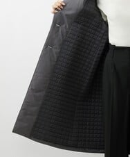F6VAV46540 MICHEL KLEIN(小さいサイズ)(メゾン ドゥ サンク) [小さいサイズ]中綿裏地チェスターコート/撥水素材 ダークグレー(93)