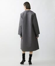 F6VAV46540 MICHEL KLEIN(小さいサイズ)(メゾン ドゥ サンク) [小さいサイズ]中綿裏地チェスターコート/撥水素材 ダークグレー(93)