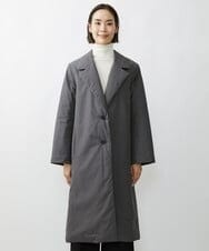 F6VAV46540 MICHEL KLEIN(小さいサイズ)(メゾン ドゥ サンク) [小さいサイズ]中綿裏地チェスターコート/撥水素材 ダークグレー(93)